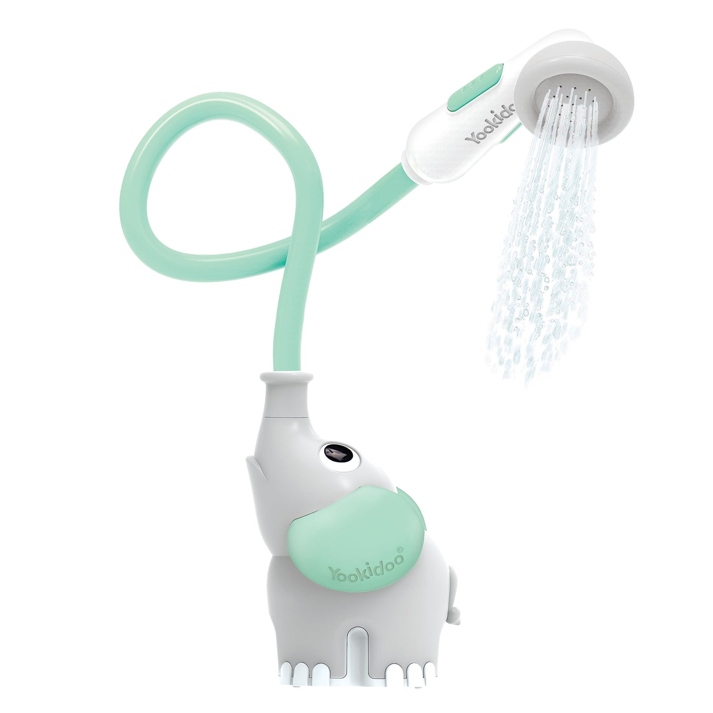 Yookidoo Baby Bath Shower Head - Elephant Bath Toy and Trunk Spout Rinser - for Newborn Babies in Tub Or Sink (Pink)