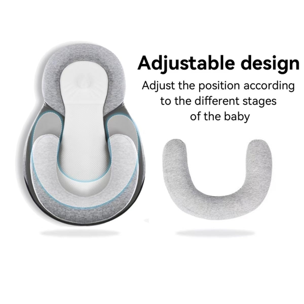 Bassinet Baby Snuggle Bed Adjustable Baby Wedge Lounger Perfect for Reducing Spit-Up Baby Anti Overflow and Choking Milk