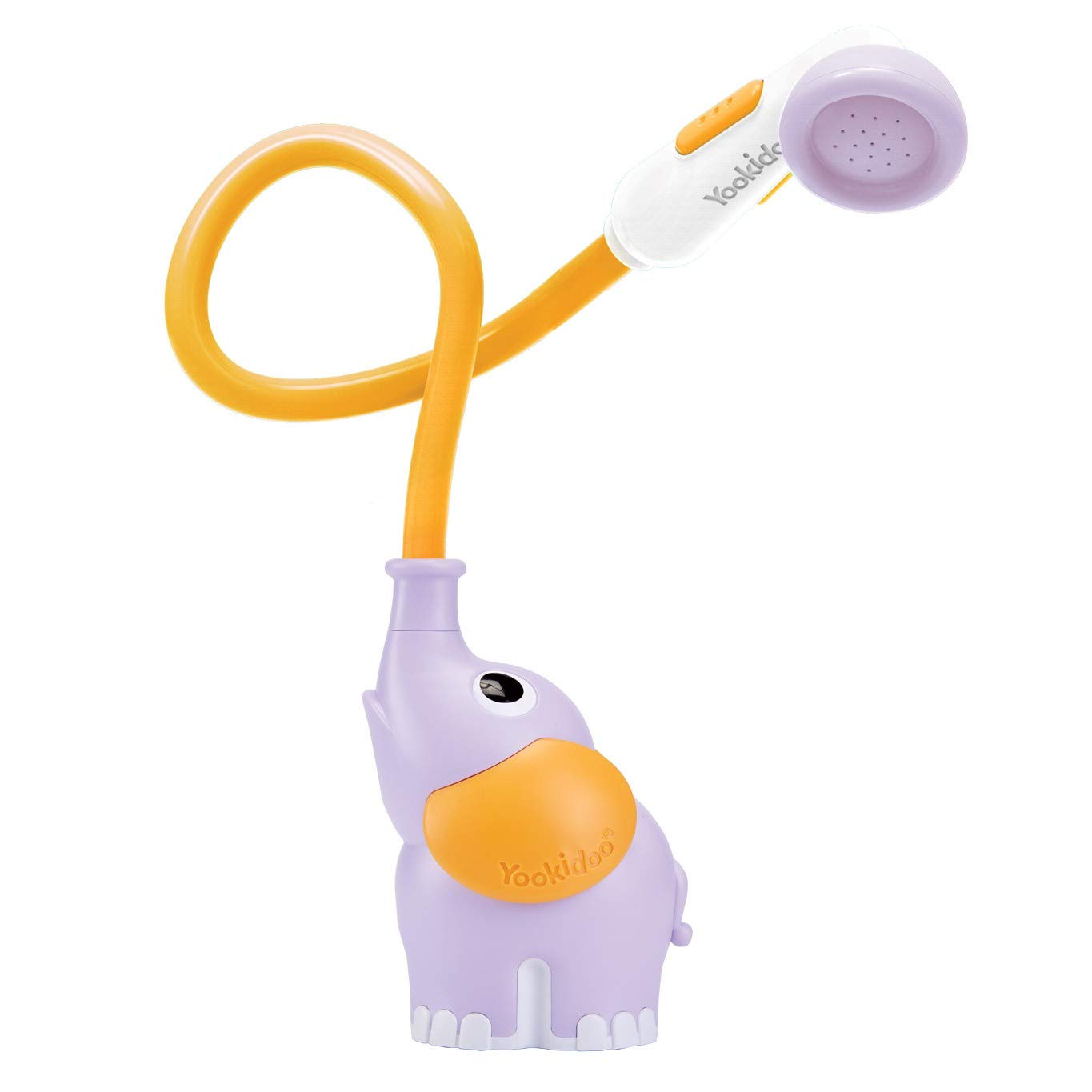 Yookidoo Baby Bath Shower Head - Elephant Bath Toy and Trunk Spout Rinser - for Newborn Babies in Tub Or Sink (Pink)