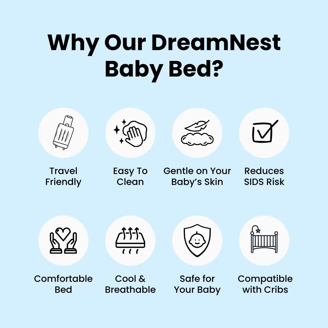 Bassinet Baby Snuggle Bed Adjustable Baby Wedge Lounger Perfect for Reducing Spit-Up Baby Anti Overflow and Choking Milk