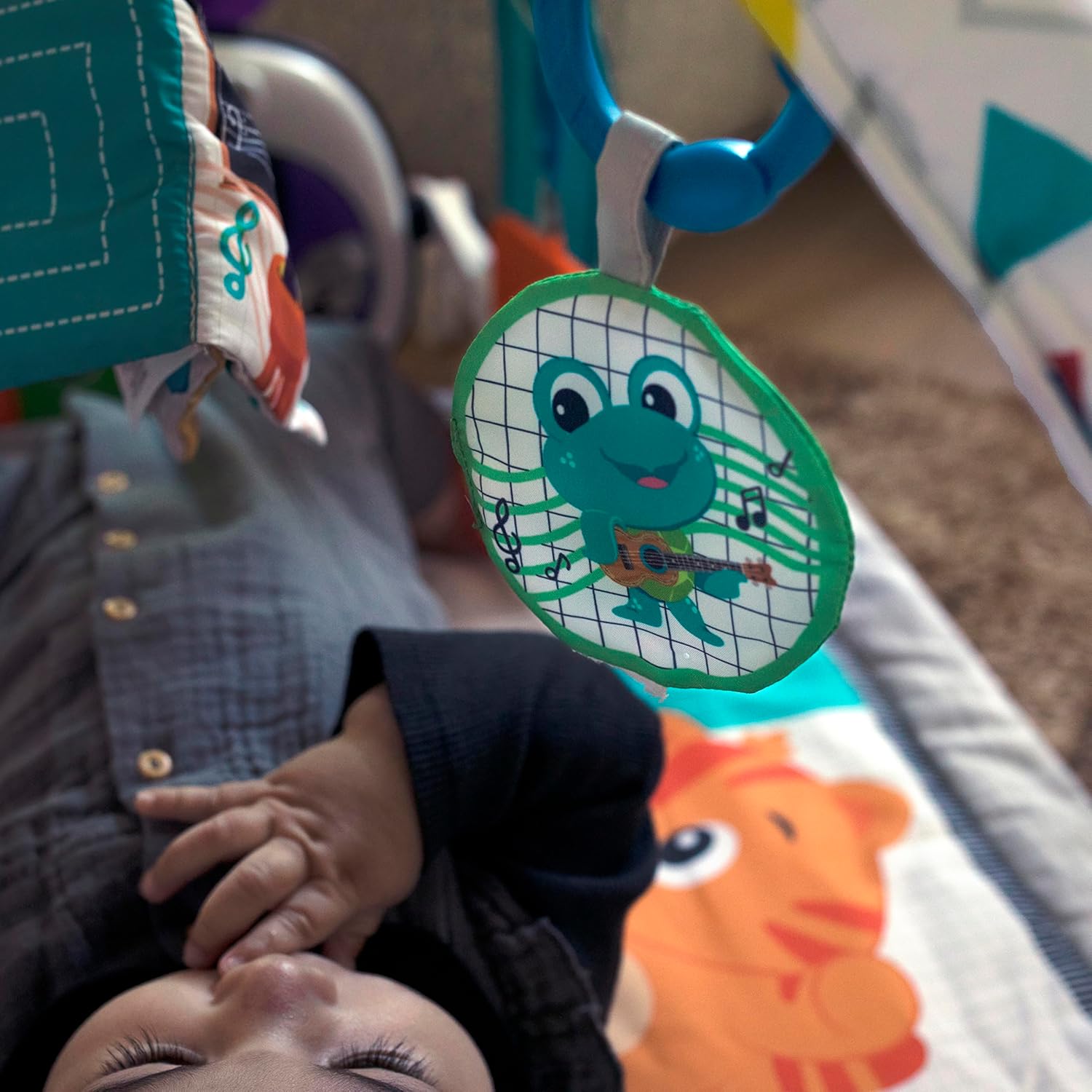 Baby Einstein 4-in-1 Kickin' Tunes Music and Language Play Gym and Piano Tummy Time Activity Mat